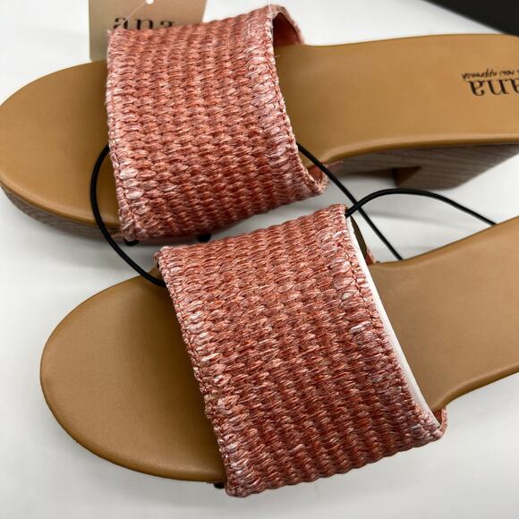 a.n.a Womens Robinson Heeled Sandals Terracotta Pink Size 9.5M - Picture 8 of 13